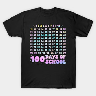 100Th Day Of School Teacher Kids 100 Days Math Numbers T-Shirt